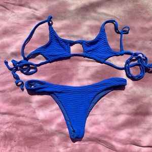 Freedom Rave Wear Blue Bikini Set